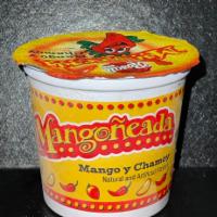 Mangoneada Cup · Mango y Chamoy flavor.
