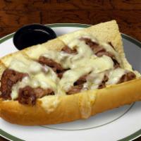 The Big Cheese Sandwich · Italian beef topped with provolone and mozzarella cheese.
