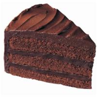 Layered Chocolate Cake ·  three layer double chocolate cake, frosted with decadent chocolate icing, made with made wi...