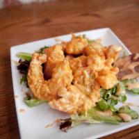 Rock Shrimp · Crispy shrimp tempura tossed in Tanaka's original spicy mayonnaise done in the classic 