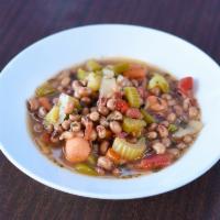 Black Eyed Peas · Made with onions, celery, green onions, red and green bell peppers slow cooked all day.
