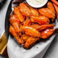 Cut Chicken Wing (Appetizer) · (10 pc) Cut Wing (flats/drums)
(Includes: Ranch/Blue Cheese Dressing)