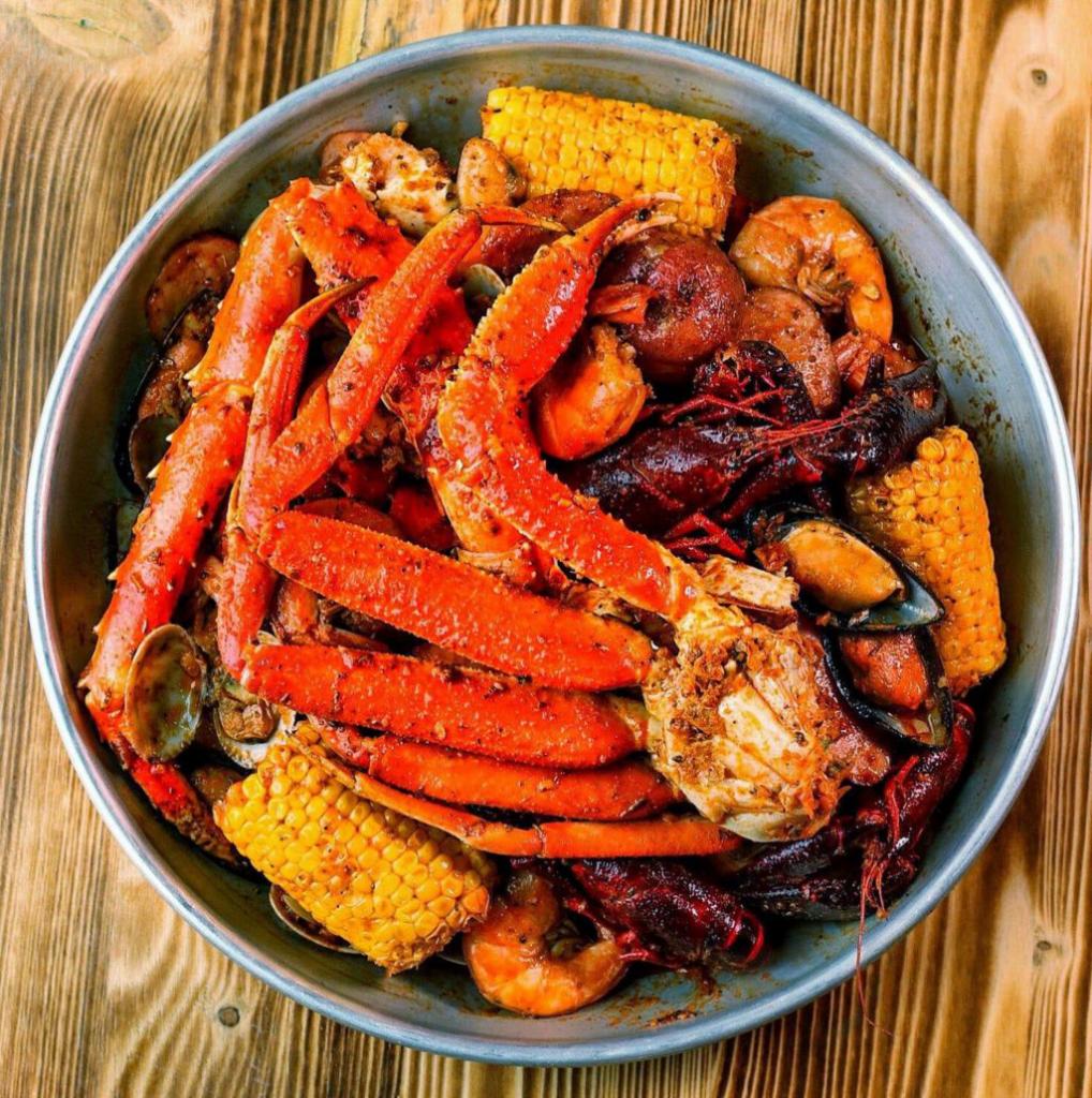 Tuesday Special ( Available Tuesday's Only ) · 1/2 Lb. Crawfish
1/2 Lb. Shrimp (No Head)
1/2 Lb. Snow Crab Legs