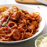 Chicken Pasta · pasta of you choice mix with chicken and sauce of you choice 