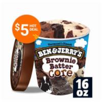 Ben & Jerry's Brownie Batter Core Pint · How is a baseball team like a brownie? They both depend on a good batter, just like this ice...
