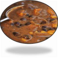 Black Bean Ground Turkey Soup · Ground turkey 99% lean with black beans and veggies in a thick broth. When life keeps you bu...