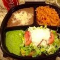 Mexican Plate · Just like a burrito without the tortilla. Served with two grilled corn tortillas. 
