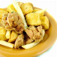 Fried Combination · Fried chicken, fried tofu, fried squid balls, French fries