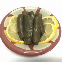 6 Pieces Sarma · Grape leaves stuffed with seasoned rice and served cold. Vegetarian.