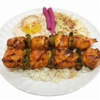 Chicken Breast Kebab Platter · Chicken breast seasoned with our Mediterranean spices.