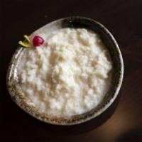 Kheer · Rice pudding with cardamom.
