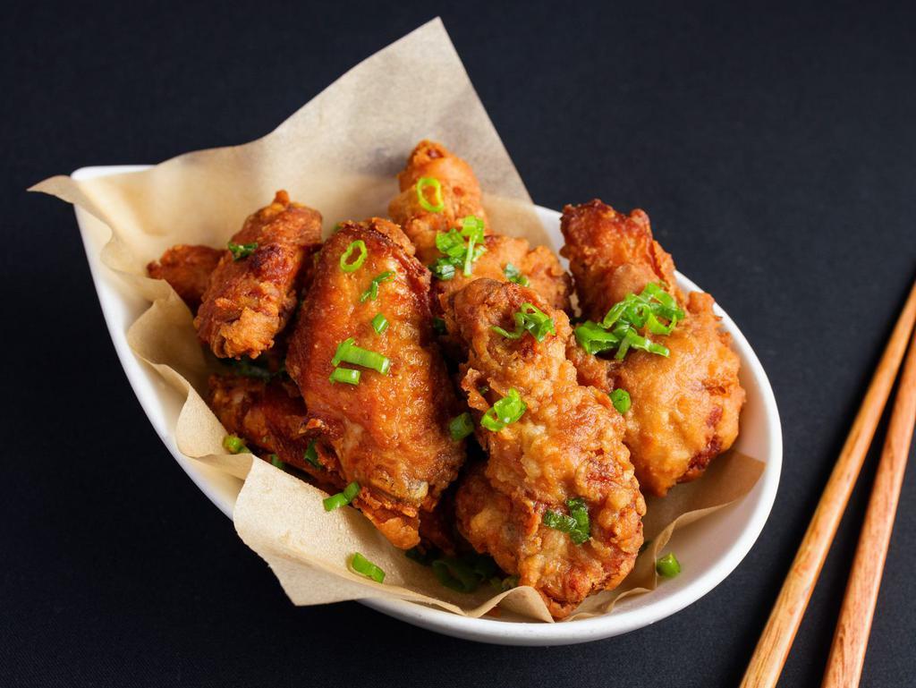 Singapore Style Chicken Wings by China Live Signatures · By China Live Signatures. With Shrimp Seasoning. Contains gluten, soy, shellfish, and eggs. We cannot make substitutions.