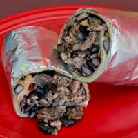 Carne Asada Carnaval Burrito  · Grilled steak, black beans, spanish rice and salsa fresca. Contains gluten and nightshades. ...