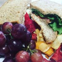 Albacore Tuna Salad Sandwich · Albacore Tuna, Celery, Relish, Mayonnaise, Whole Grain Bread