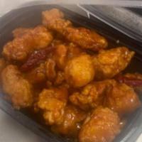 General Gau's Chicken  · Regular. Deep fried with sweet and spicy sauce. Hot and spicy. 