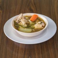 Pollo Sopa · Chicken soup.