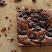 PERUVIAN DARK CHOCOLATE BROWNIE · Made with deep, rich Peruvian chocolate