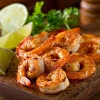 Jumbo shrimp  · Six wild-caught jumbo shrimp peeled, deveined and seasoned. Prepared fried or broiled.