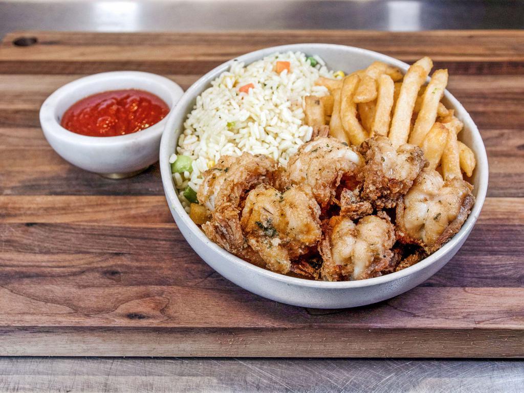 # 15 Jumbo Shrimp Platter · Six wild-caught jumbo shrimp peeled, deveined and prepared to your liking.