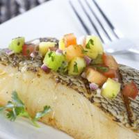 #29 Chilean Sea Bass Platter  · A 6-7 Oz. Wild-caught Chilean Bass fillet seasoned and broiled in Cameron's broth and spices...