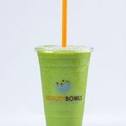 Graviola Smoothie · Graviola, mango juice, coconut water, kale, bananas and pineapples.