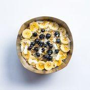 Acerola Bowl · BASE: Acerola, Banana, Mango, Spinach, VB Blend**, Coconut Milk.
TOPPINGS: Organic Granola, ...
