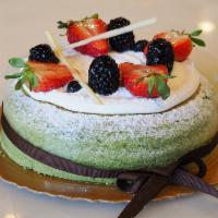 Fruit Matcha Cheesecake · Japanese style cheesecake 
