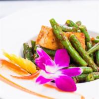 Spicy Green Beans · Stir-fried crisp green beans in a savory sauce of garlic and chili paste of garlic and spicy...