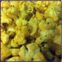 Cheesy Ranch Popcorn · Made with real cheddar cheese and mix with a ranch seasoning.