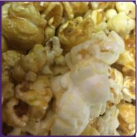 Denver Popcorn · A delicious blend of white cheddar popcorn and golden buttery caramel popcorn, a textbook mi...