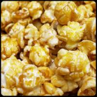 Sea Salt Caramel Popcorn · The sea salt caramel is topped with coconut oil and fine sea salt and then when it is coolin...