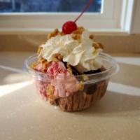 Hot Fudge Sundae · Your choice of our super premium ice cream with hot fudge, walnuts and topped with whipped c...
