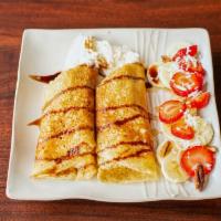 Crepe · Includes fruit.