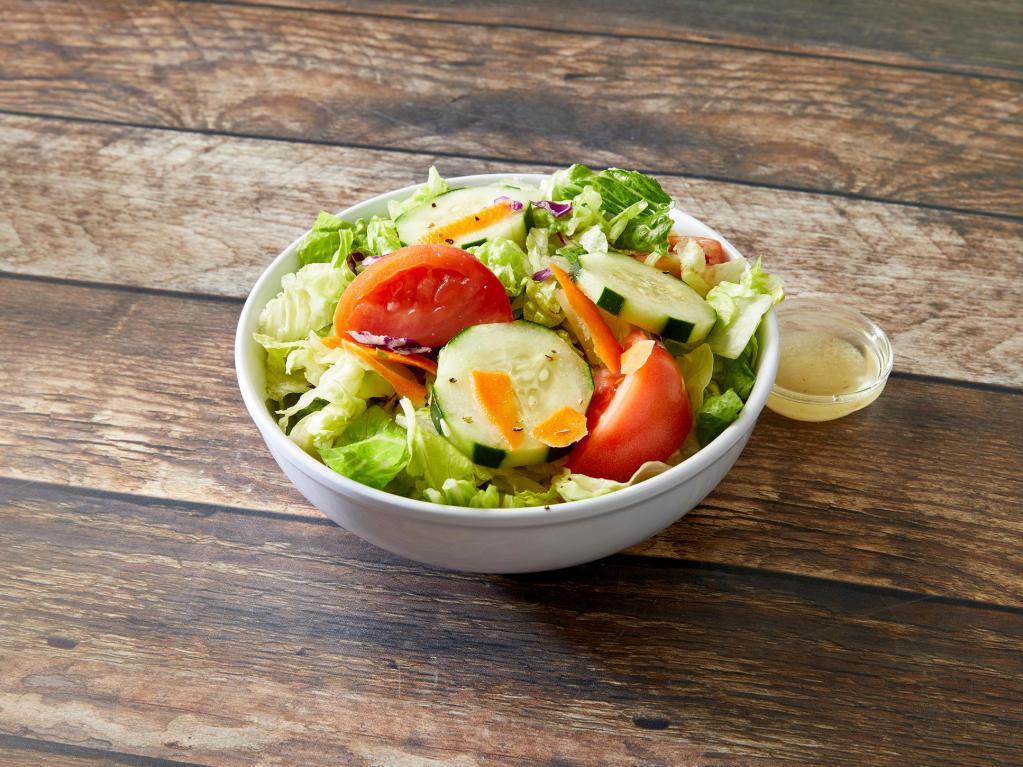 Large Dinner Salad · Lettuce, tomato, cucumber, cabbage and carrots.