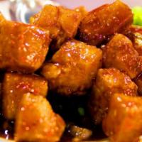 58. General Tso's Tofu · Hot and spicy.