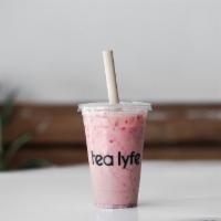 Strawberry Milk Jasmine · Jasmine green tea with milk and local farm strawberries. We recommend it with organic 1/2 an...