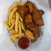 Chicken Wings Combo · 6 pieces and french fries.