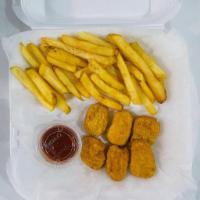 Chicken Nuggets Combo · With french fries.