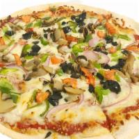 Large Vegan Pizza ( 8 slices) · From the crust to the toppings, everything is vegan.