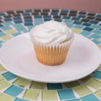 Vanilla Cupcake · Delicacy at its best.  Our famous vanilla cupcakes frosted with vanilla buttercream frosting.