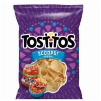 Tostitos Scoops Tortilla Chips · It's like a mini chip bowl in every bite. Grab a bag and dig in.
