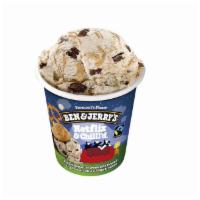 Ben and Jerry's Netflix and Chill'd Pint Ice Cream · Peanut Butter Ice Cream with Sweet & Salty Pretzel Swirls & Fudge Brownies