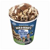 Ben and Jerry's The Tonight Dough Pint Ice Cream · Caramel & Chocolate Ice Creams with Chocolate Cookie Swirls & Gobs of Chocolate Chip Cookie ...
