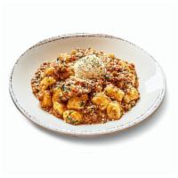 Fat Tony Plate · Gnocchi, meat sauce, ricotta, parsley.