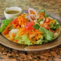 House Mix Salad · Lettuce, tomatoes, onions and carrots.