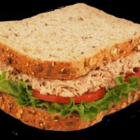 Chicken Salad Sandwich · Chopped chicken that has been tossed in a creamy dressing.