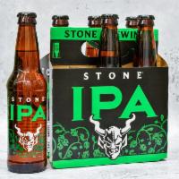 Stone IPA ·  Must be 21 to purchase. Hoppy with citrus and pine flavors.