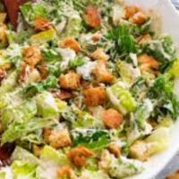 Caesar Salad · Parmesan, Add chicken for an extra charge.