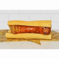 Charbroiled Italian Sausage Sandwich · Italian sausage in gravy.
