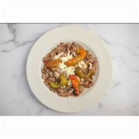 Buona Beef Bowl · Buona beef, sweet peppers, and mozzarella cheese.